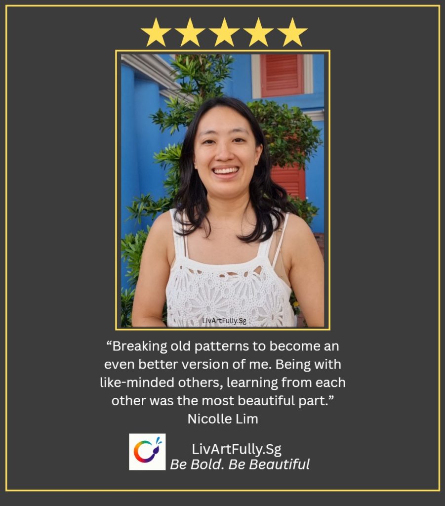 Participant's reflection from Kintsugi workshop Singapore Livartfully